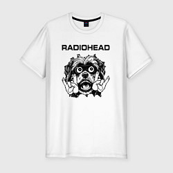 Футболка slim-fit Radiohead - rock dog, цвет: белый