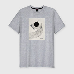 Футболка slim-fit Абстрактная картина Perfectly Enough, цвет: меланж