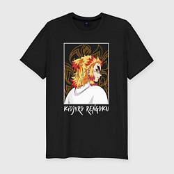 Футболка slim-fit Rengoku Kyoujurou, цвет: черный