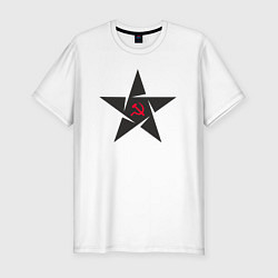 Футболка slim-fit Black star USSR, цвет: белый