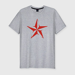 Футболка slim-fit Звёздочка СССР, цвет: меланж