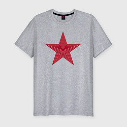 Футболка slim-fit USSR red star, цвет: меланж