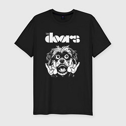 Футболка slim-fit The Doors rock dog, цвет: черный