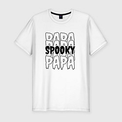 Футболка slim-fit Spooky dad, цвет: белый