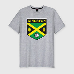 Футболка slim-fit Kingston volleyball, цвет: меланж