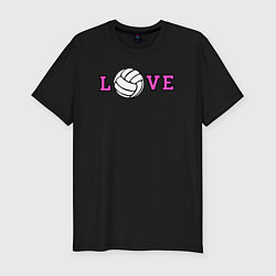 Футболка slim-fit Love volley, цвет: черный