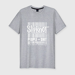 Футболка slim-fit Slipknot - people shit, цвет: меланж