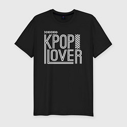 Футболка slim-fit K-pop lover, цвет: черный