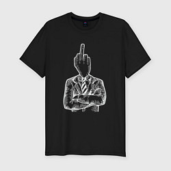 Футболка slim-fit Fuck boss, цвет: черный