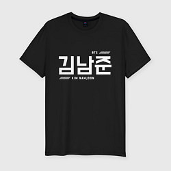 Футболка slim-fit Ким Намджун bts, цвет: черный