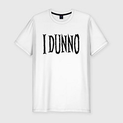 Футболка slim-fit Я не знаю - американский сленг, цвет: белый