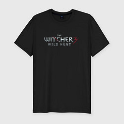 Мужская slim-футболка The Witcher 3 logo