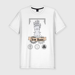 Футболка slim-fit Iron hands Warhammer 40k, цвет: белый