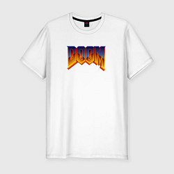 Футболка slim-fit Doom logotype, цвет: белый