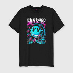 Футболка slim-fit Blink 182 20 years, цвет: черный