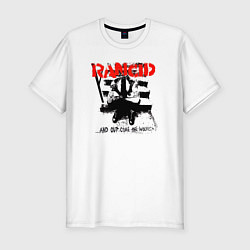 Футболка slim-fit Rancid and out come the wolves, цвет: белый