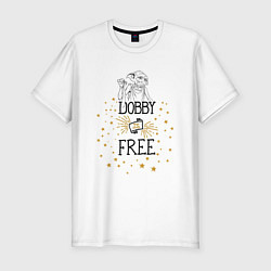 Футболка slim-fit Dobby is free, цвет: белый