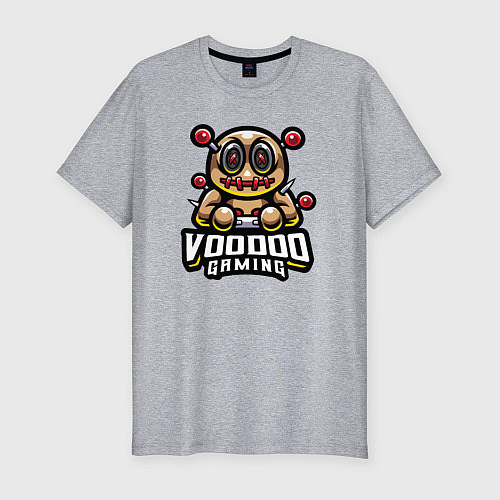 Мужская slim-футболка Игры вуду / Меланж – фото 1