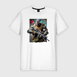 Футболка slim-fit Cool rhino - special forces, цвет: белый