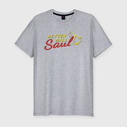 Футболка slim-fit Better call Saul logo, цвет: меланж