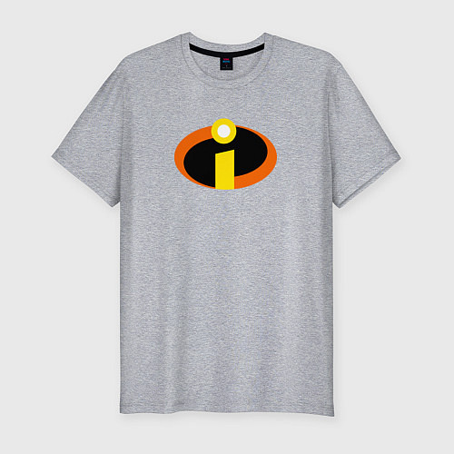 Мужская slim-футболка Суперсемейка / Меланж – фото 1