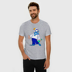 Футболка slim-fit Морячок, цвет: меланж — фото 2