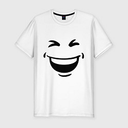 Мужская slim-футболка Генератор смеха