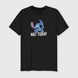 Футболка slim-fit Not today Stitch, цвет: черный