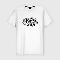 Футболка slim-fit The Rasmus - black logo, цвет: белый