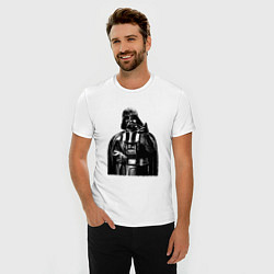Футболка slim-fit Дарт Вейдер ситх, цвет: белый — фото 2