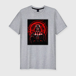Футболка slim-fit Звезда смерти Дарт Вейдер, цвет: меланж