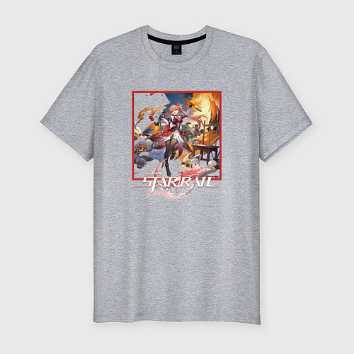 Мужская slim-футболка Гуйнайфэнь / Меланж – фото 1