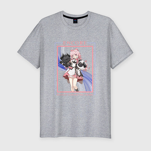 Мужская slim-футболка Encore Woolycounting Game / Меланж – фото 1