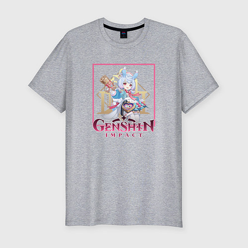 Мужская slim-футболка Сиджвин / Меланж – фото 1