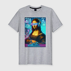Футболка slim-fit Gioconda - cyberpunk, цвет: меланж