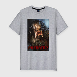 Футболка slim-fit Predator movie, цвет: меланж