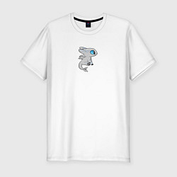 Футболка slim-fit Дневная фурия парный дракон, цвет: белый