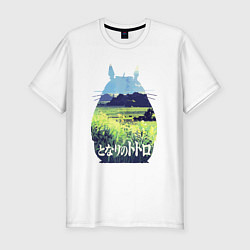 Футболка slim-fit Nature Totoro, цвет: белый