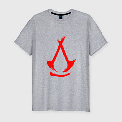 Футболка slim-fit Assassins creed - shadows logotype, цвет: меланж