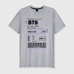 Футболка slim-fit Bts ticket, цвет: меланж