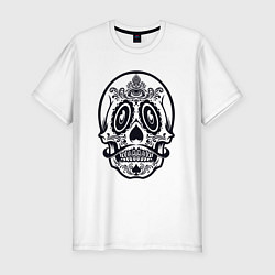 Футболка slim-fit Skull Mexico, цвет: белый