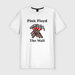 Футболка slim-fit Пинк флойд пинки стена, цвет: белый