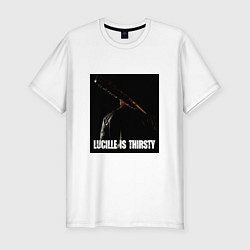 Футболка slim-fit Ниган, цвет: белый