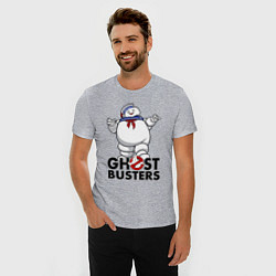 Футболка slim-fit Ghostbusters - stay puft, цвет: меланж — фото 2