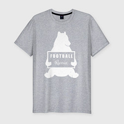 Футболка slim-fit Footbal bear Russia, цвет: меланж