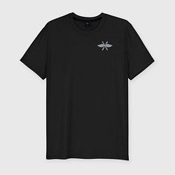 Футболка slim-fit Военно-воздушные силы: эмблема, цвет: черный