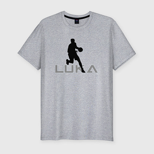 Мужская slim-футболка Luka basketball / Меланж – фото 1