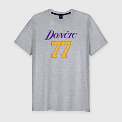 Футболка slim-fit Number 77 Doncic, цвет: меланж