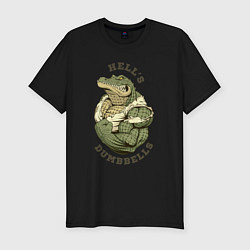 Футболка slim-fit Crocodile bodybuilder, цвет: черный