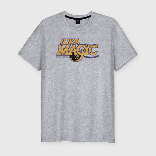 Мужская slim-футболка Luka magic basketball / Меланж – фото 1